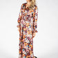 Floral Long Sleeve Maxi Dress