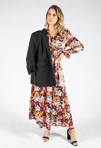 Floral Long Sleeve Maxi Dress