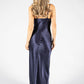 Cowl Neck Satin Feel Maxi Dress