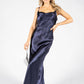 Cowl Neck Satin Feel Maxi Dress