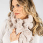 Faux Fur Gathered Look Scarf