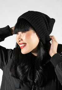 Ribbed Knit Beanie Hat