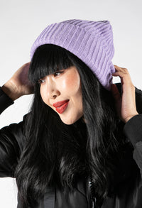 Ribbed Knit Beanie Hat