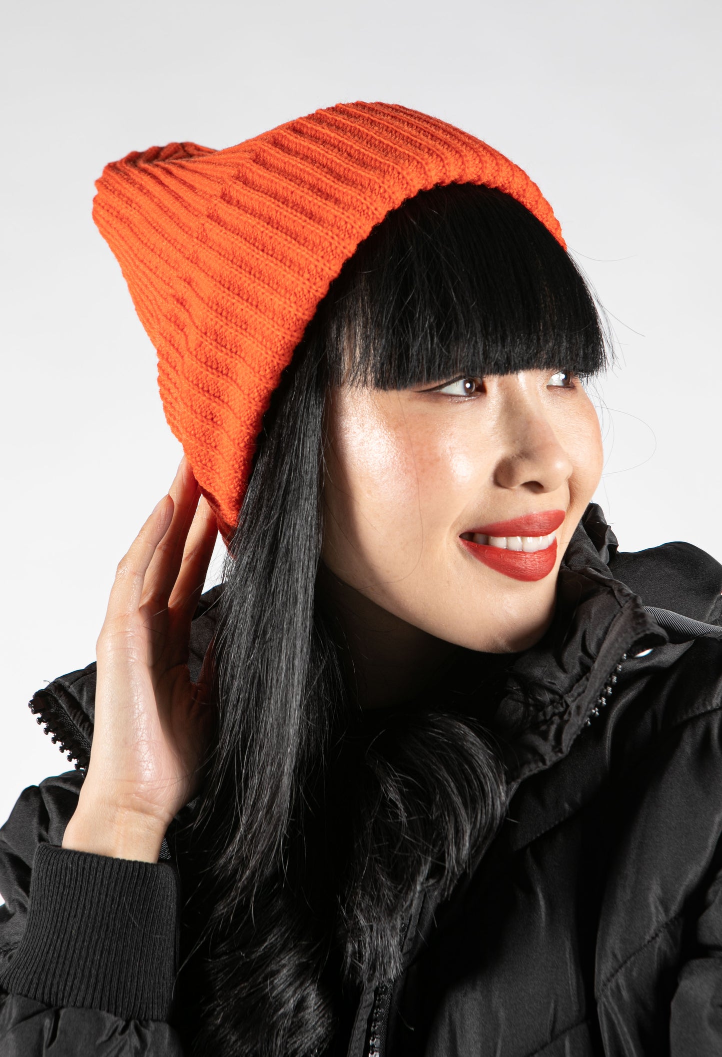 Ribbed Knit Beanie Hat