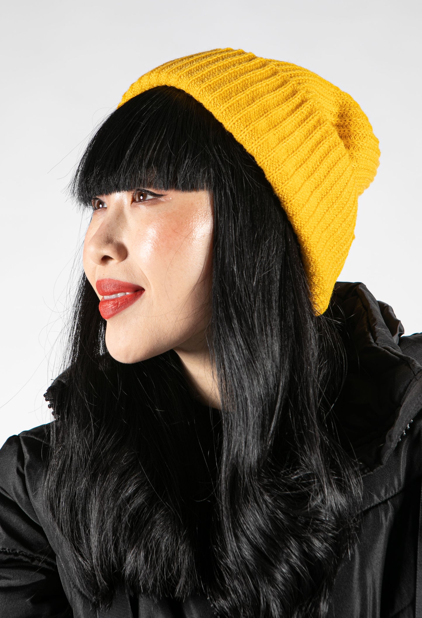 Ribbed Knit Beanie Hat