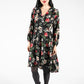 Winter Blossom Wrap Dress