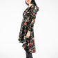 Winter Blossom Wrap Dress