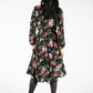 Winter Blossom Wrap Dress