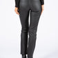 Coated Straight Leg Trousers