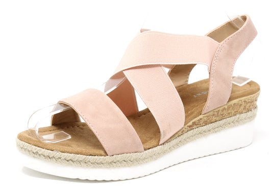 Elasticated Strap Wedge