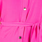 Hot Pink Tiered Button Down Dress