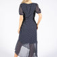 Ruched Detail Polka Dot Dress