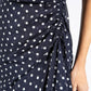 Ruched Detail Polka Dot Dress