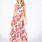 Tiered Floral Maxi Dress