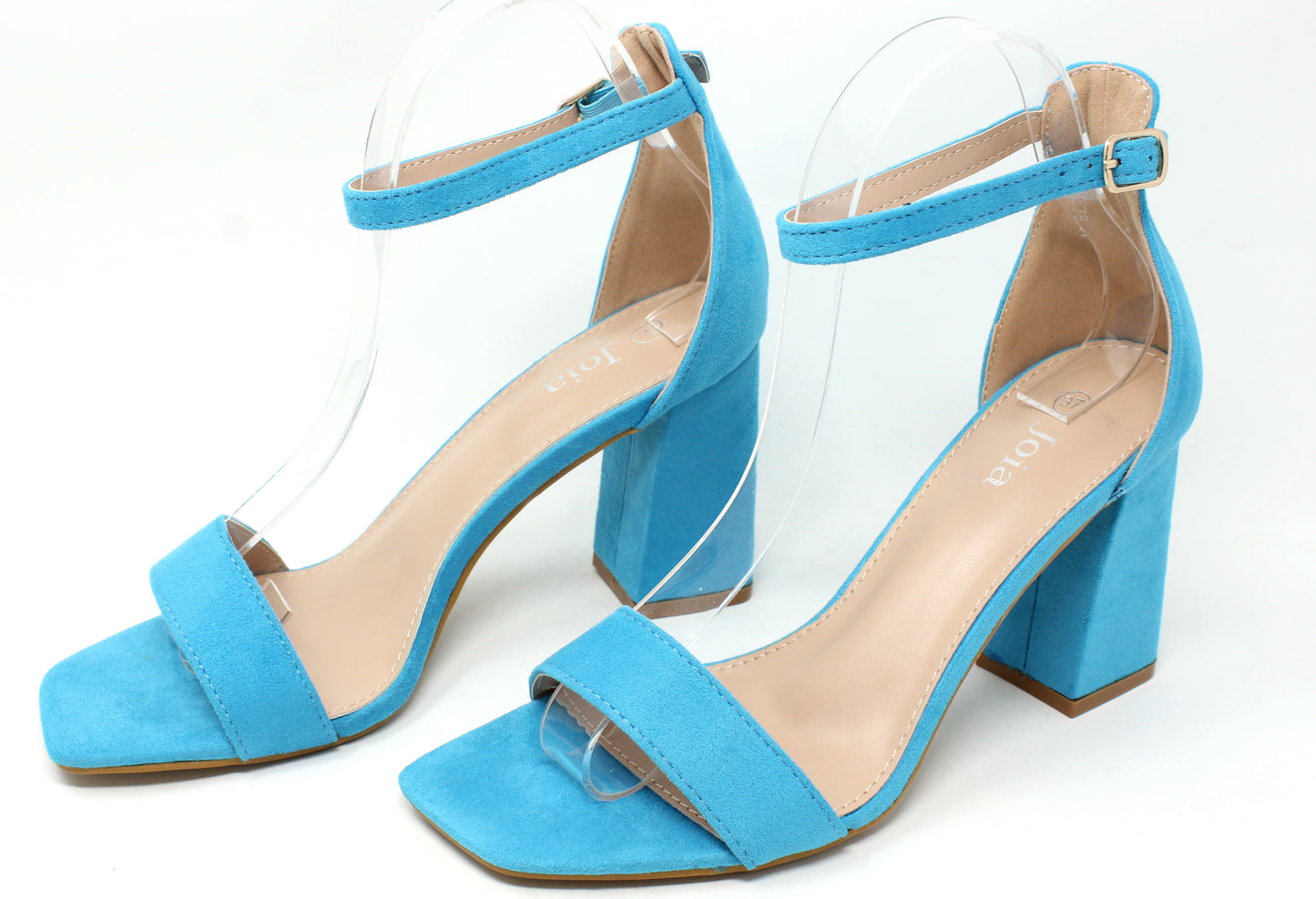 Suedette Square Heel