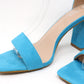 Suedette Square Heel