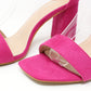 Suedette Square Heel