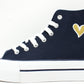 Embroidered Heart High Tops