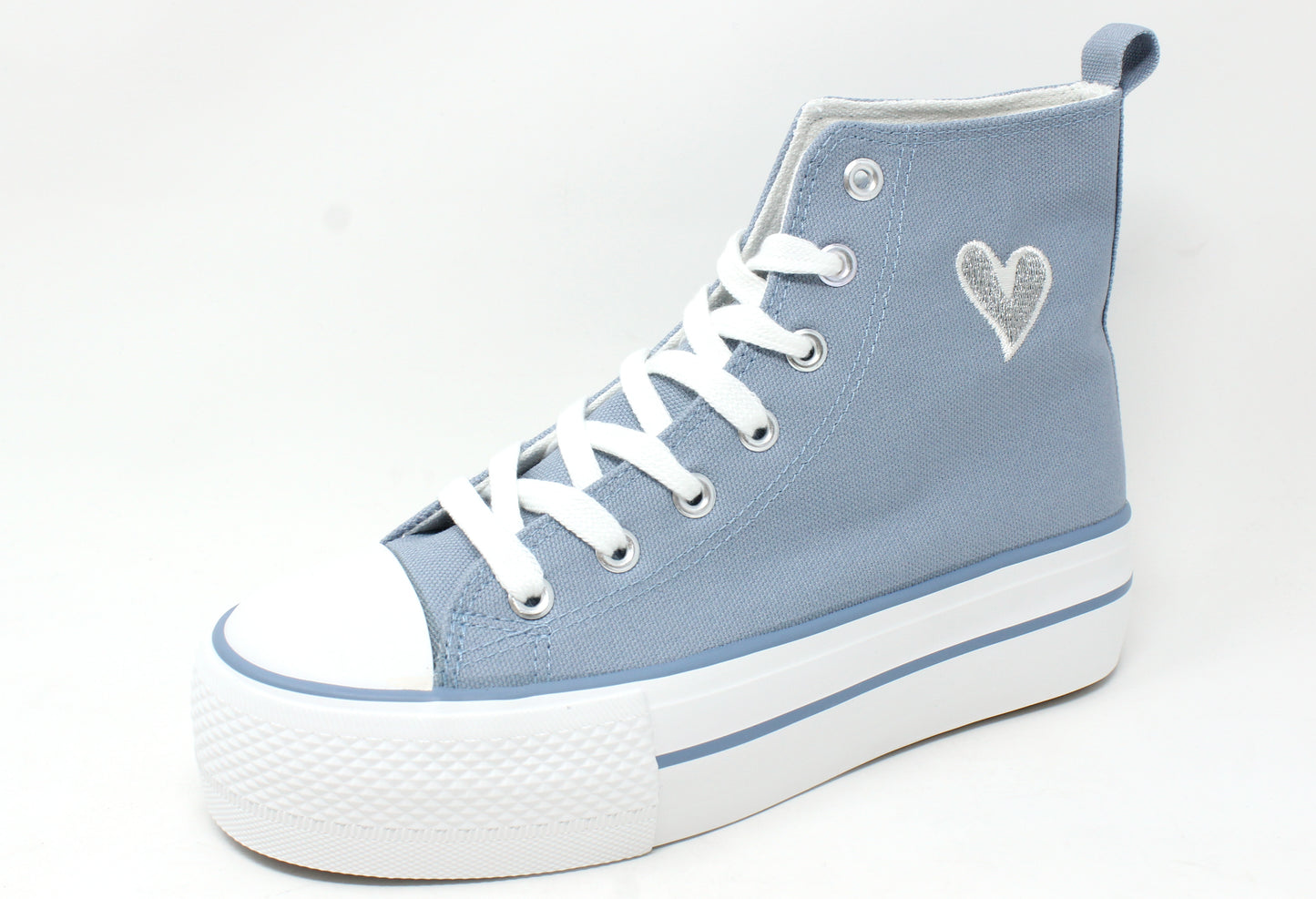 Embroidered Heart High Tops