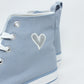 Embroidered Heart High Tops