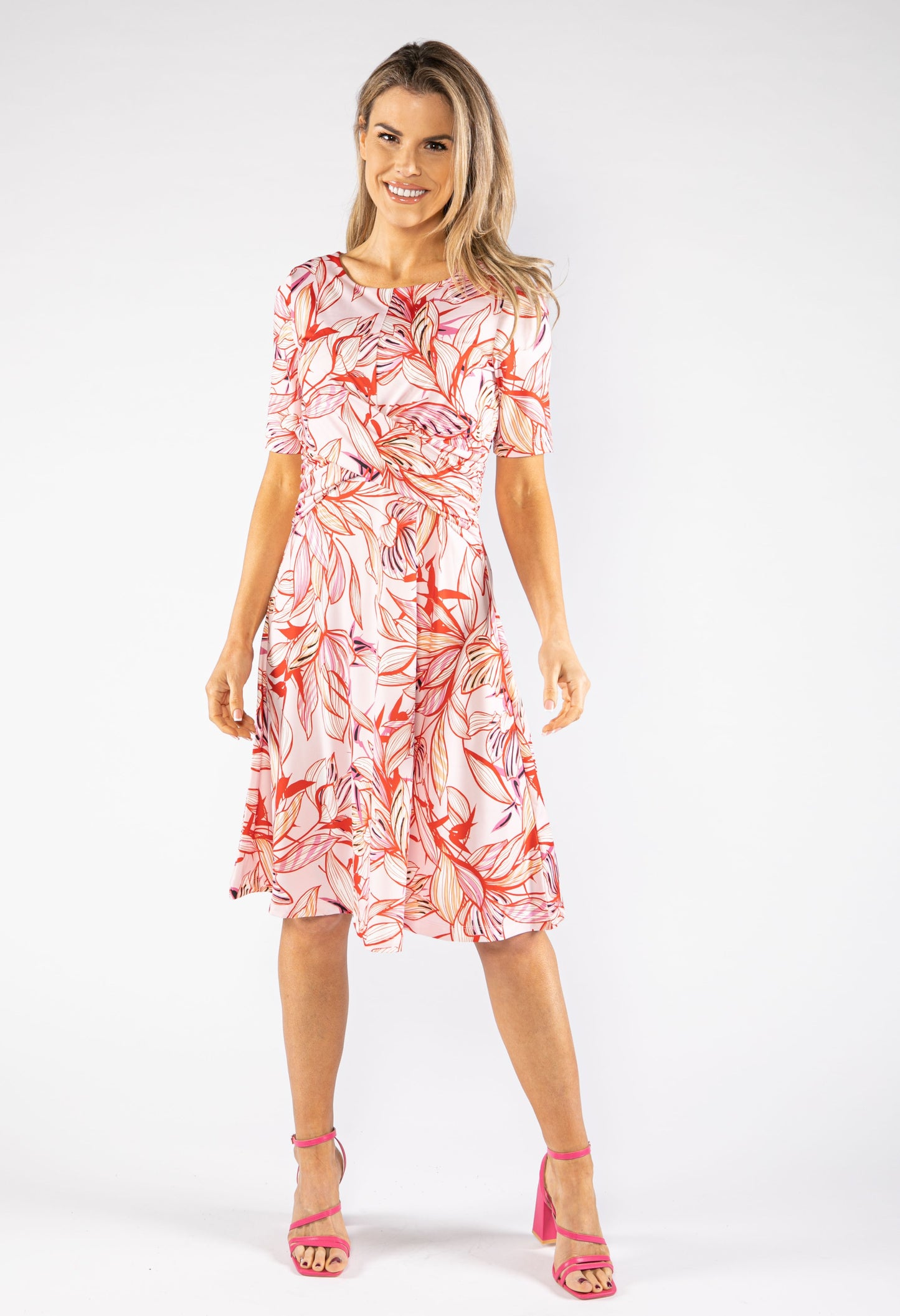 Floral Waistband Detail Dress