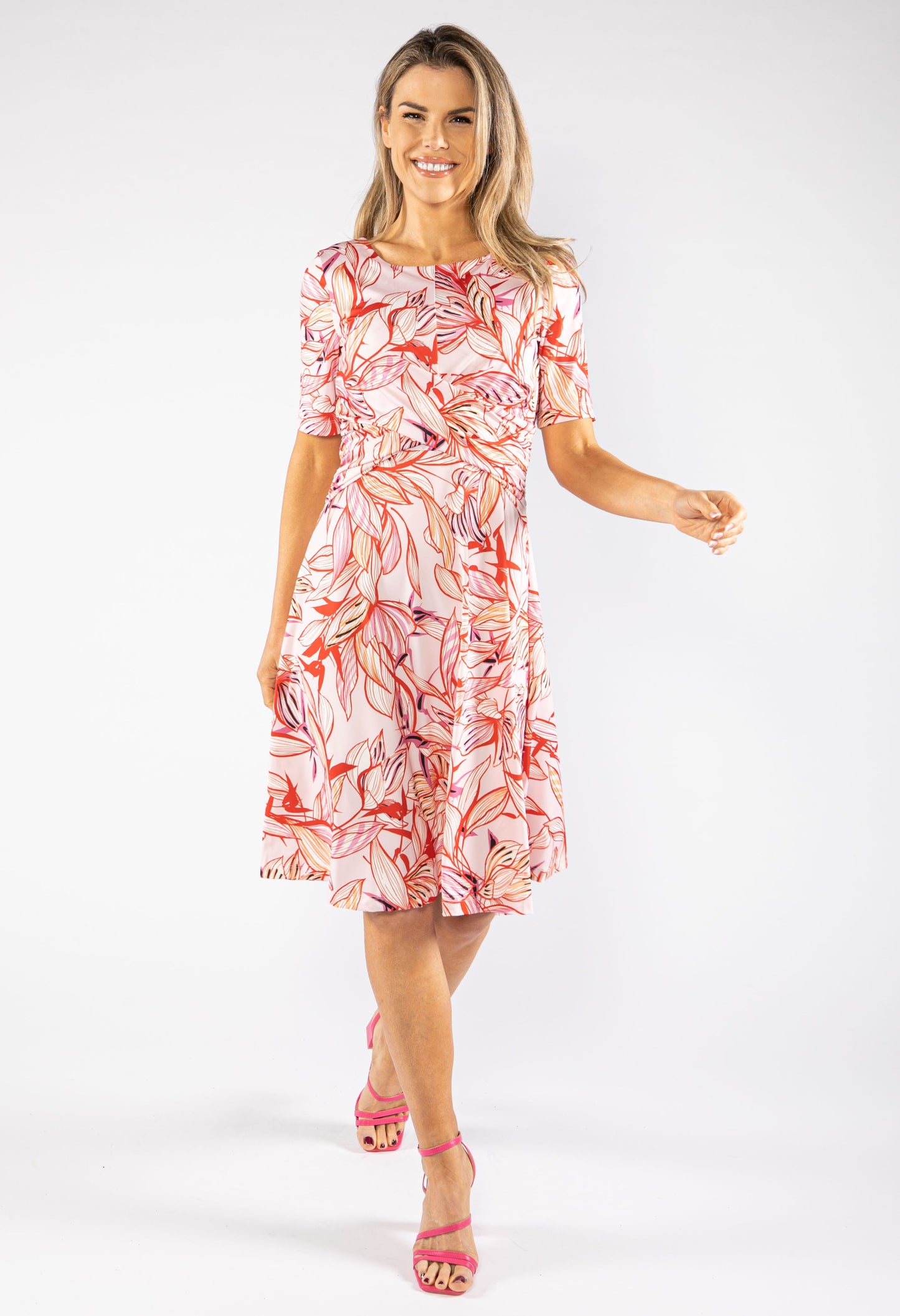 Floral Waistband Detail Dress