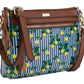 Lemon Stripe Crossbody Bag