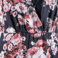 Sleeveless V Neckline Floral Dress