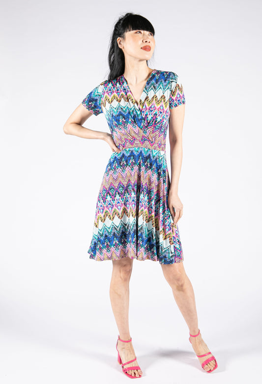 Mixed Print Dress