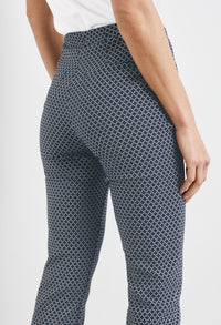 Slim Fit Patterned 7/8-length trousers