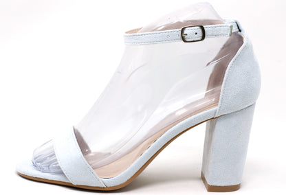 Suedette Strap Heel