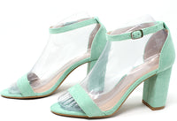 Suedette Strap Heel