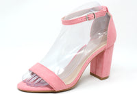 Suedette Strap Heel