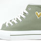 Embroidered Heart High Tops