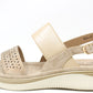 Double Strap Cut Out Detail Sandal