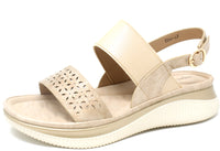 Double Strap Cut Out Detail Sandal