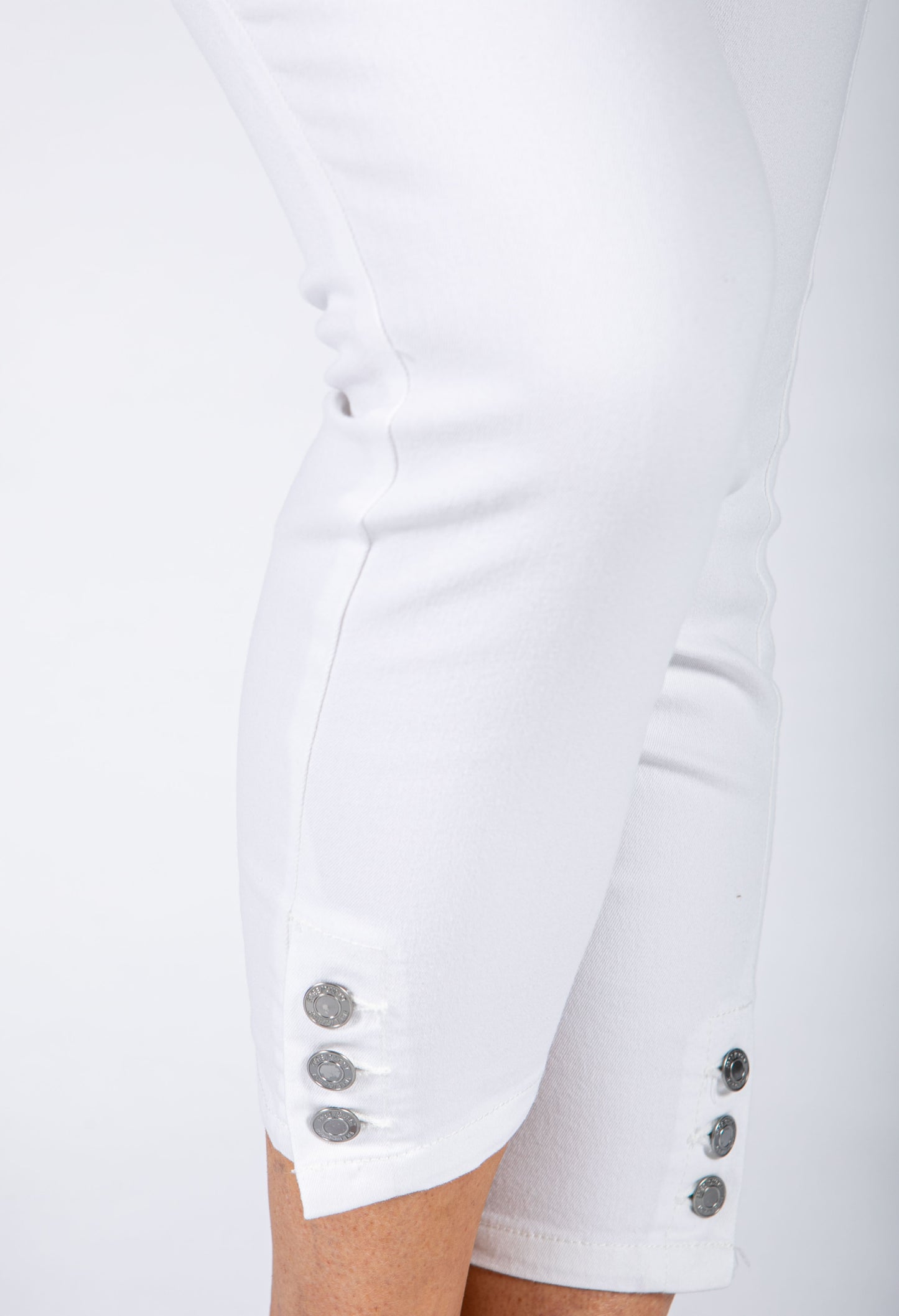 Cropped Trouser with Button Detail