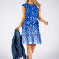 Deep Blue Dotted Dress