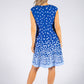 Deep Blue Dotted Dress