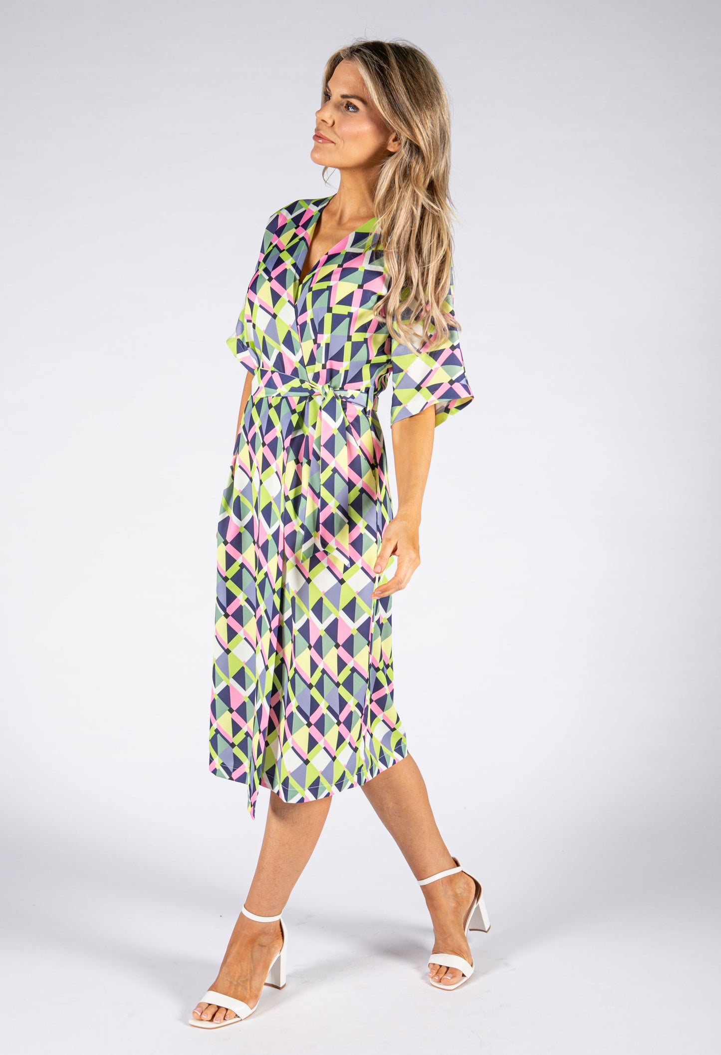 Lime Geo Dress