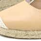 Leather Look Espadrille