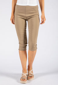 Cropped Pull On Trousers