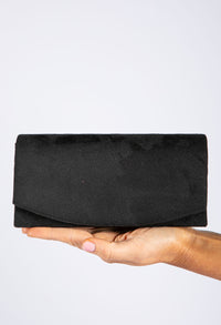 Suede Clutch Bag