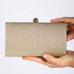 Glitter Diamond Detail Clutch Bag