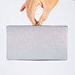 Glitter Diamond Detail Clutch Bag