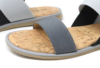 Colour Mix Elasticated Strap Sandal