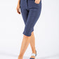 Split Hem Capri Pants