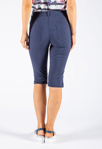 Split Hem Capri Pants