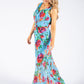 Floral Knot Detail Maxi Dress