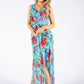 Floral Knot Detail Maxi Dress